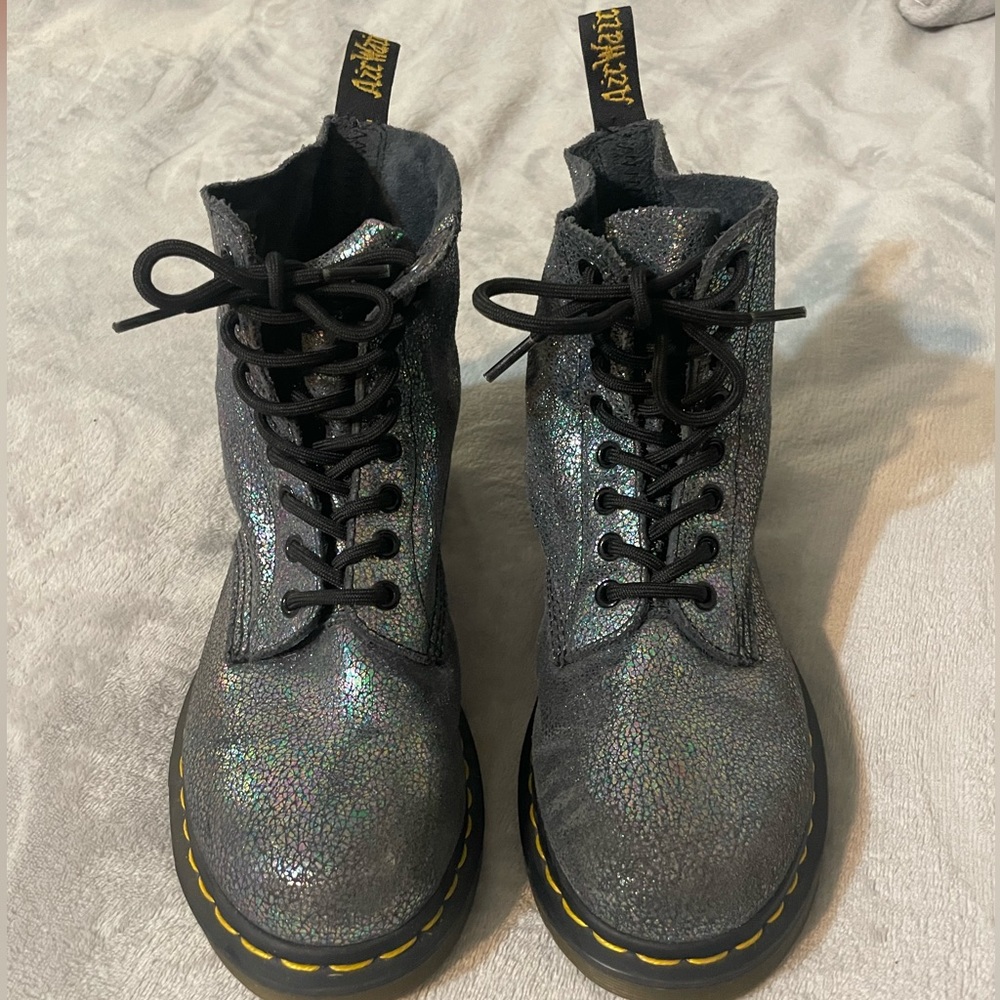 Colorful sparkly doc martens